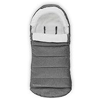 UPPAbaby CozyGanoosh Footmuff / Easily Attaches to UPPAbaby Strollers + RumbleSeat / Ultra-plush, Weather-Proof / Greyson (Charcoal Mélange)