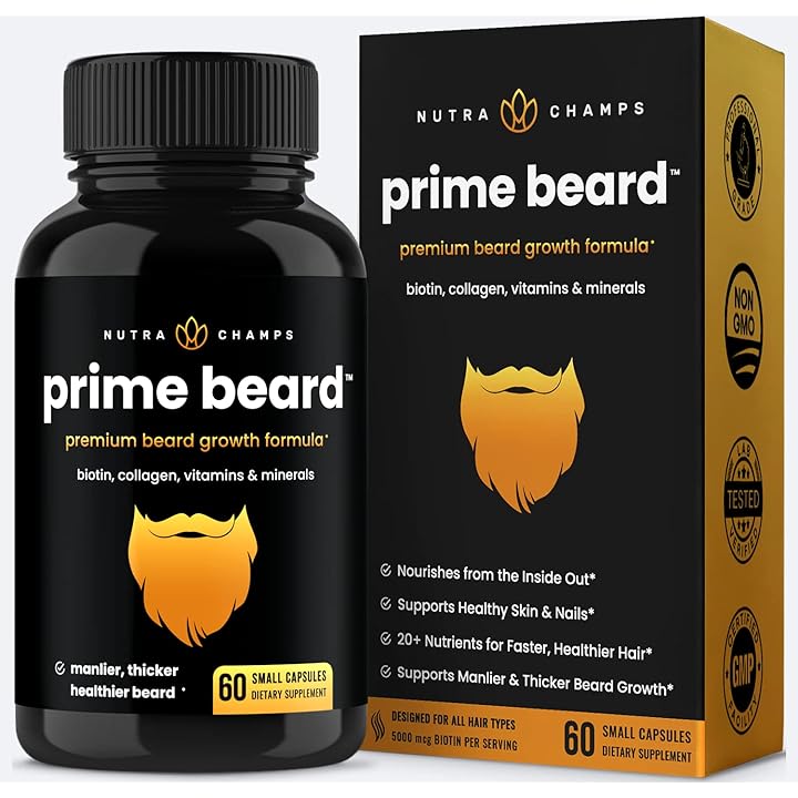 Mua Beard Growth Vitamins Supplement for Men - Grow Thicker & Longer Facial  Hair with Biotin, Collagen, Saw Palmetto - Small Pills for All Hair Types  trên Amazon Mỹ chính hãng 2023 | Fado