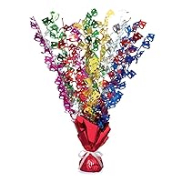 Party 21412 - Glitz Multi-Coloured 40th Birthday Balloon Weight Centrepiece