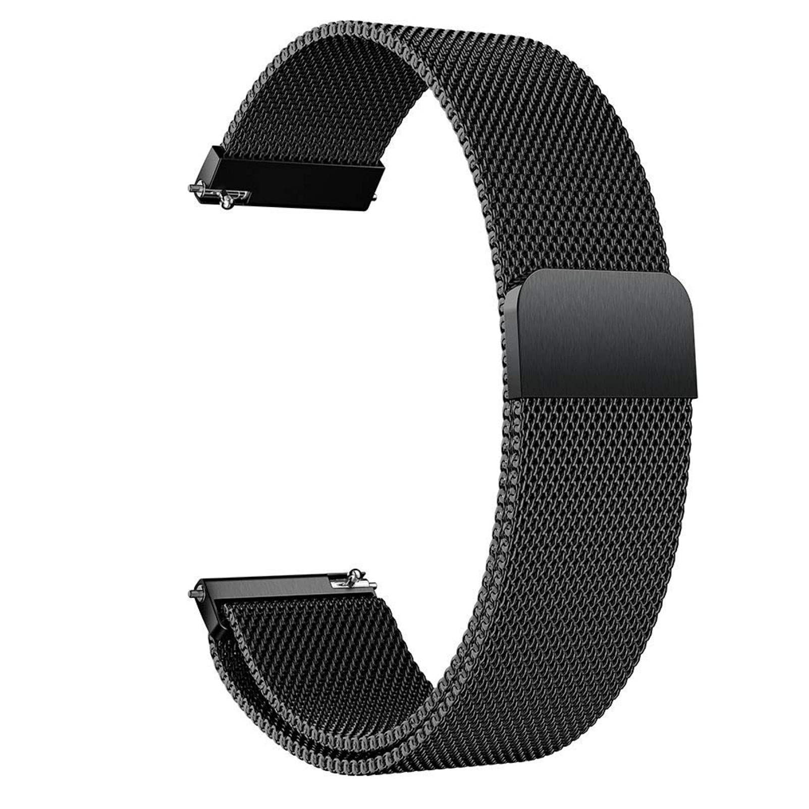 Metal Magnetic Watch Band Mesh Woven Quick Release Strap Adjustable Stainless Steel Replacement Straps for Women Men 14mm 16mm18mm 20mm 22mm 24mm
