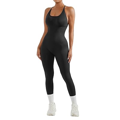  Women Strappy Backless One Piece Jumpsuits Tummy