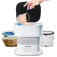 Mini Portable Washing Machine - Automatic Foldable Washing machine with Blue Light- For Underwear, Socks, Baby Clothes, Towels - Collapsible Washing Machine for Travel,Camping, Dorm, RV