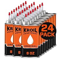 Kroil Original Penetrating Oil (Drip-8oz Can-Case of 24) | Penetrant for Rusted Bolts, Metal, Hinges, Chains, Moving Parts | Rust, Corrosion Inhibitor (KL081C)