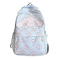 Anime Cinnamoroll All Over Print Casual Backpack Laptop Backpack Travel Hiking Rucksack