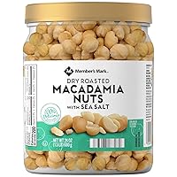 Member's Mark Dry Roasted Macadamia Nuts with Sea Salt (24 Ounce)