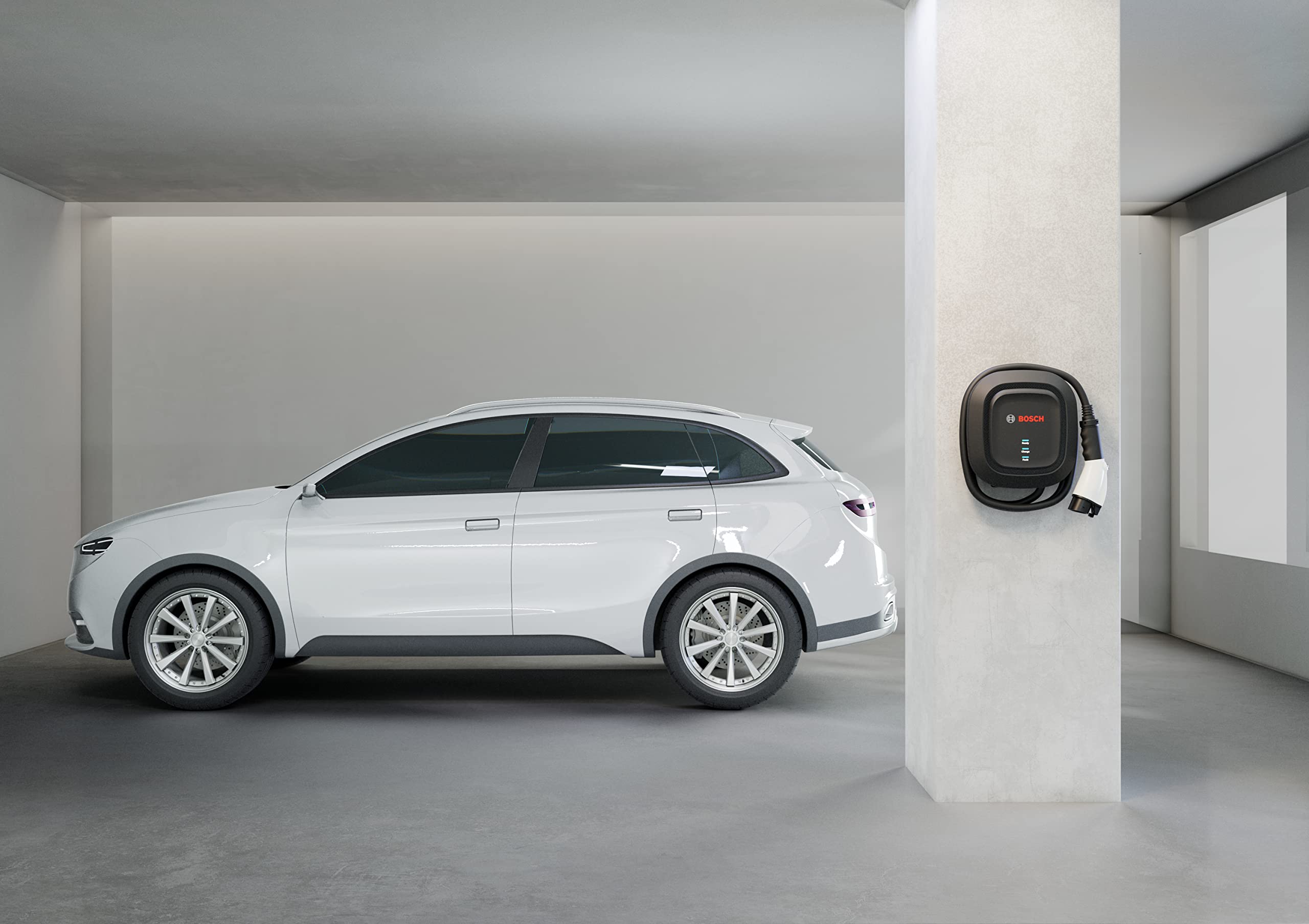 BOSCH EV300 Level 2 EV Charging Station - Convenient and Fast Home Charging for All North American EVs