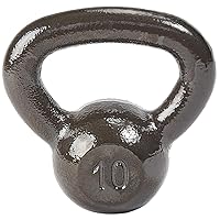 Signature Fitness All-Purpose Solid Cast Iron Kettlebell, 5-50 Pounds