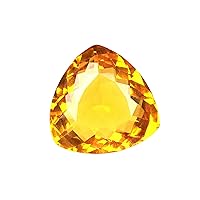 93.25 Ct Yellow Citrine Trillion Shaped Healing Crystal