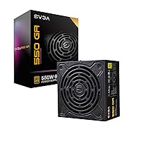 EVGA SuperNOVA 550 Ga, 80 Plus Gold 550W, Fully Modular, ECO Mode with Dbb Fan, 10 Year Warranty, Compact 150mm Size, Power Supply 220-GA-0550-X1