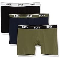 BOSS Men's Power 3-Pack Bold Logo Boxer Briefs