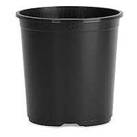 The HC Companies 2.62 Gal Nursery Pot - Plastic Plant Pots with Drainage Holes for Seedlings, Garden Plants, Flowers, Black