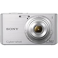 Sony Cyber-shot DSCW610 14.1 MP Digital Camera with 4x Optical Zoom and 2.7-Inch LCD (Silver) (2012 Model)
