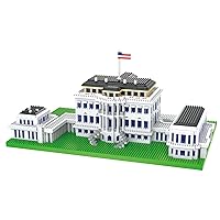 Micro Building Blocks The White House Architecture Set Mini Building Blocks Building Bricks Architecture Model Kit Micro Blocks Set Building Kit Gift for Age 14+ Kids Teens and Adults