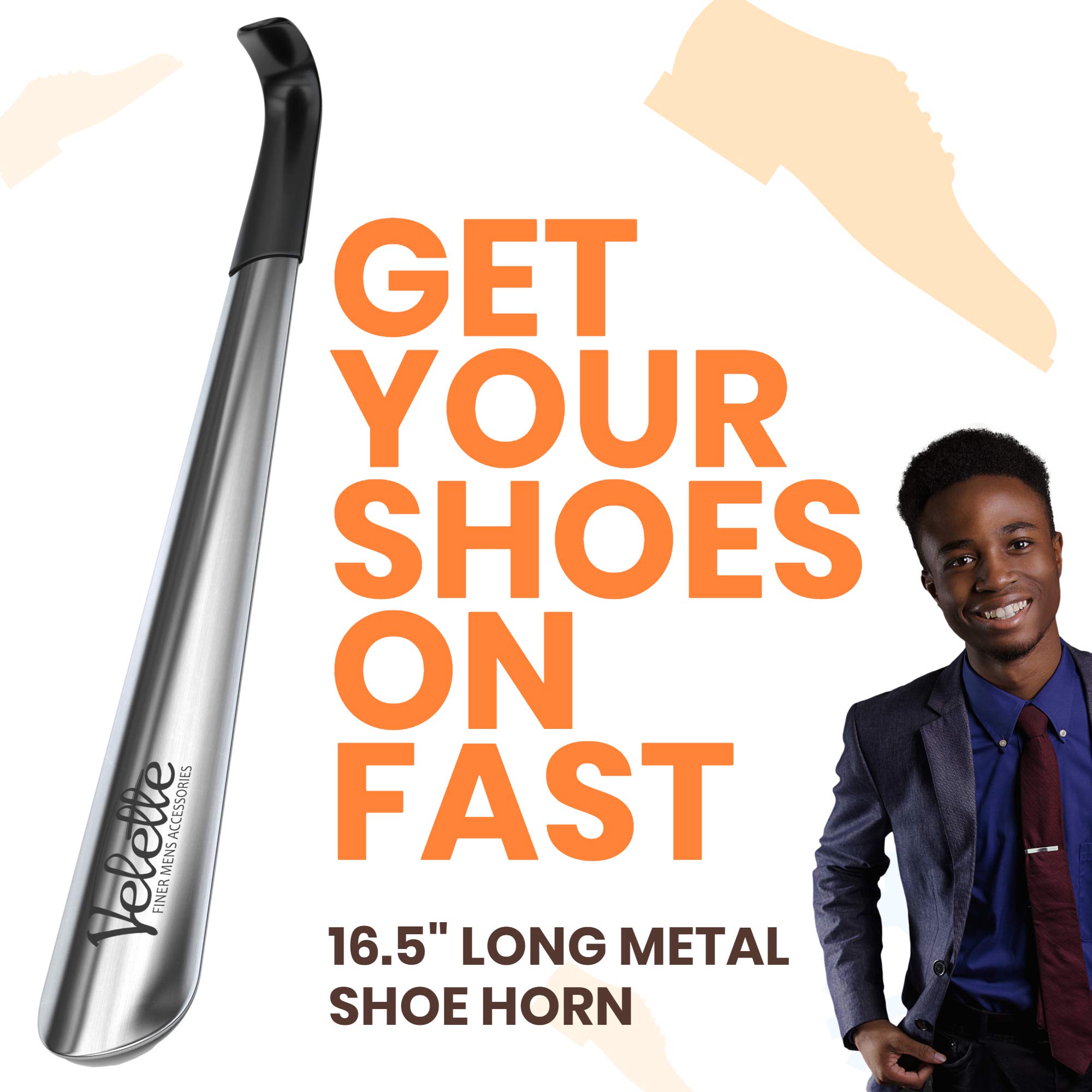 Velette Metal Shoe Horn - 16.5