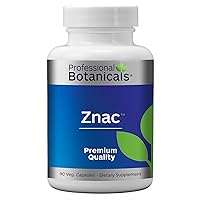 Zinc Immune Support Supplement with Vitamin C, Beta Carotene and Citrus Bioflavanoids Antioxidant Immune Support - 60 Vegetarian Capsules