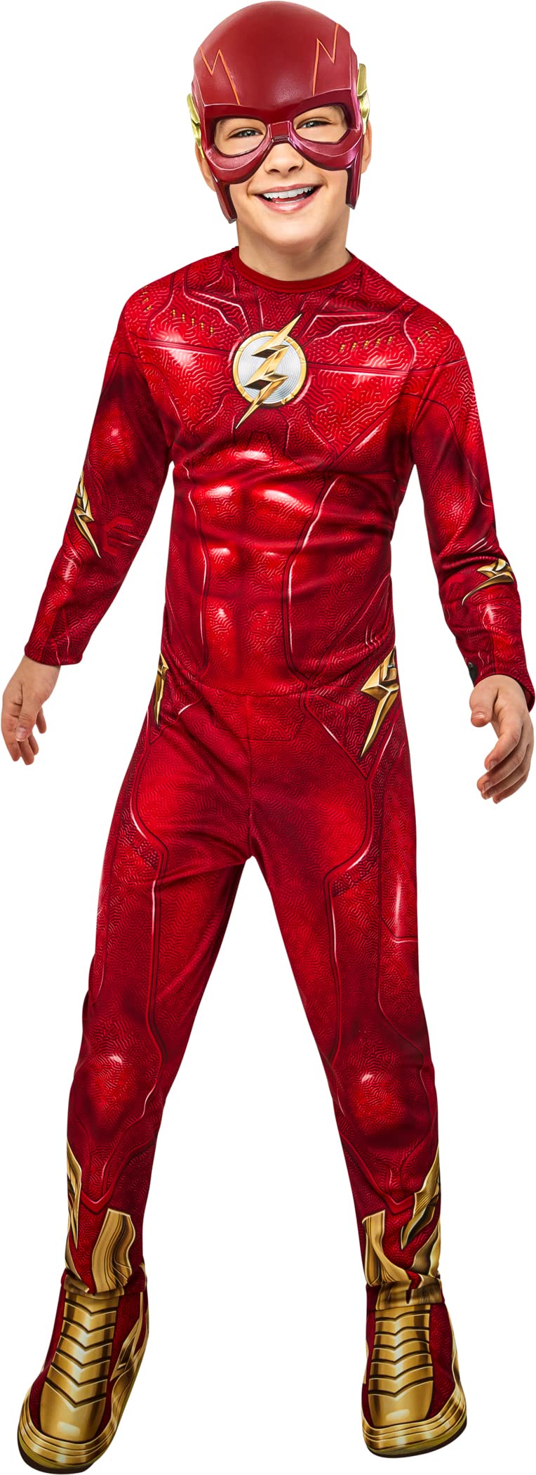 Rubie's Boy's DC: The Flash Movie Costume Jumpsuit and Mask