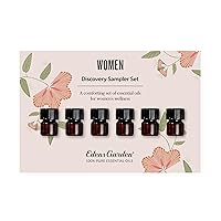 Woman Discovery Sampler Essential Oil 6 Set, Pure Aromatherapy Sampler Pack (for Diffuser) - Set of 6