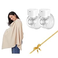 Breast Pump Hands Free & Nursing Cover for Breastfeeding-Wheat