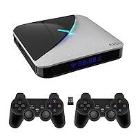 Retro Game Console Built in 45000+ Games, Plug and Play Video HDMI, Android 9.0 + EmuELEC 4.5 System, Emulator Compatible with 70+ Emulators, S905X3 Chip, 4K Output (JM6)