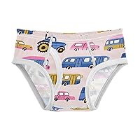 Vehicle Boys' Briefs Blue Yellow Pink Car Bus Kid Underwear Little Child Underpants, 2-8T