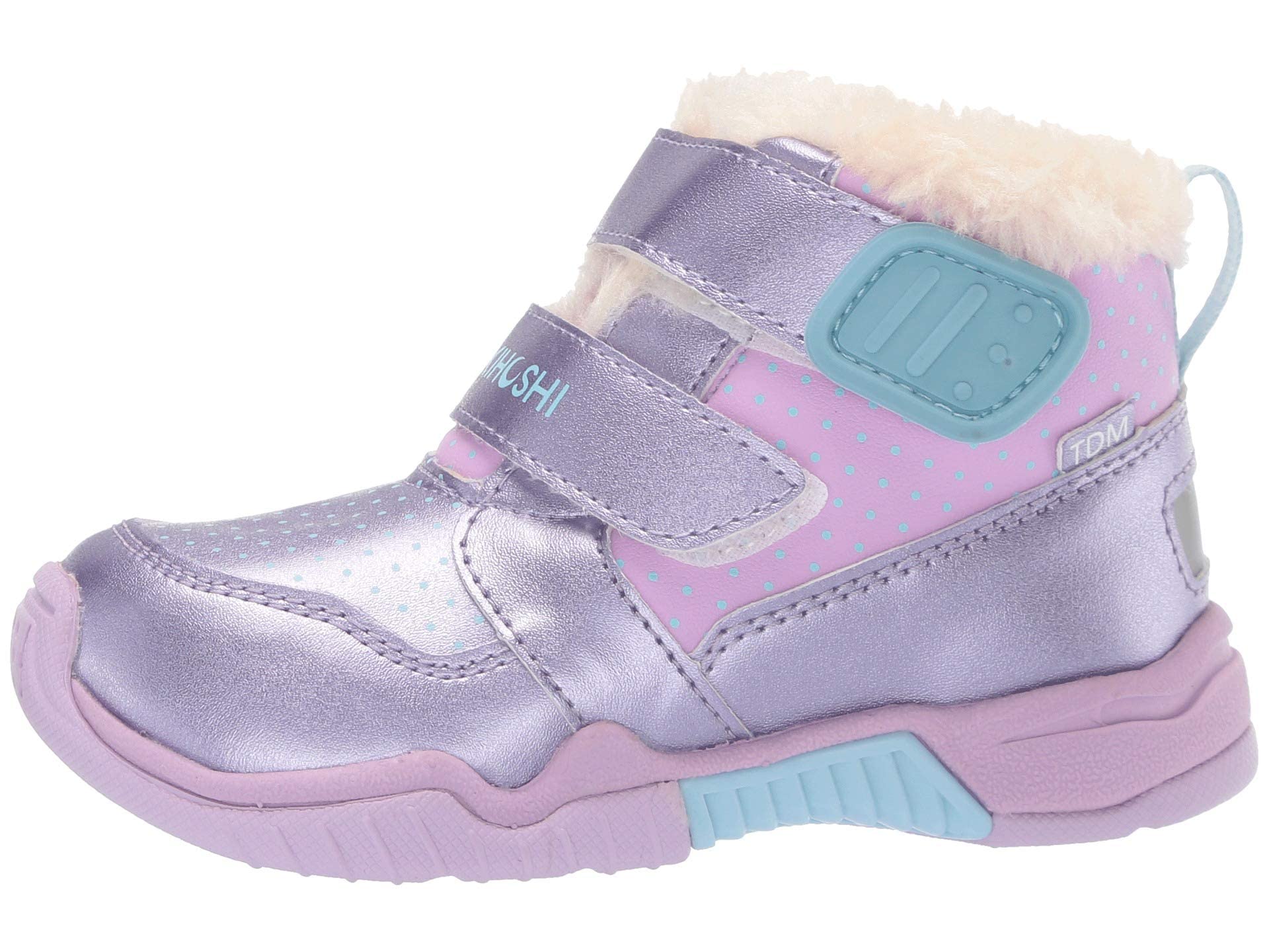 TSUKIHOSHI 7519 IGLOO Strap-Closure Machine-Washable Snow Boot with Wide Toe Box and Slip-Resistant, Non-Marking Outsole - For Toddlers and Little Kids, Ages 1-8