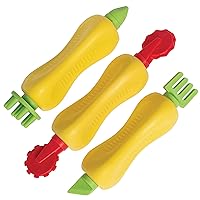 READY 2 LEARN Chunky Triangle Grip Craft Tools - Set of 3 - Easy to Hold, Double-Ended Paint and Dough Tools for Kids