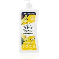 St. Ives Hydrating Hand & Body Lotion Moisturizer for Dry Skin Vitamin E & Avocado Made with 100% Natural Moisturizers 21 oz