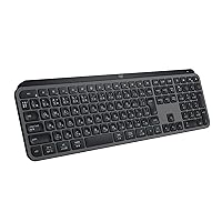Logitech MX Keys S Wireless Keyboard, KX800sGR Bluetooth Logi Bolt Non-Unifying, Smart Actions, Compatible with Windows, Mac, Chrome, Android, FLOW Easy-Switch, Wireless, Thin, Rechargeable, Graphite,
