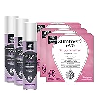 Feminine Cloths and Spray Pack; Simply Sensitive 16ct Wipes + 2oz Ultra Spray