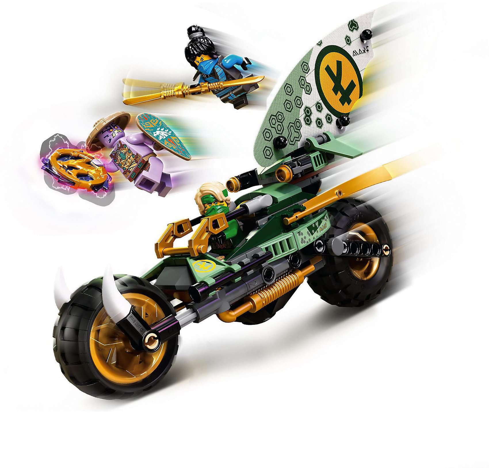 LEGO 71745 Ninjago Lloyds Jungle Bike Construction Set, Toy Motorcycle with Lloyd and NYA Mini Figures