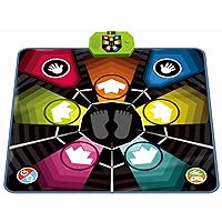 ZIPPY MAT Dance Mat, Electronic Educational Toys for Kids Age 3-12, Musical Dancing Challenge Pad Game with LED Lights, AUX or Built in Music, Party Toys for Girls Boys Families