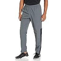 Under Armour Men's Woven Vital Workout Pants, (044) Downpour Gray/Black/Lime Surge, 4X-Large Tall