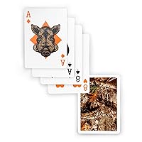 Deck of Outdoor Camouflage Premium Playing Cards - lncludes Bonus Cut Card!