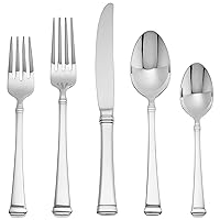 Mikasa Harmony 45-Piece 18/10 Stainless Steel Flatware Set with Serving Utensil Set, Service for 8