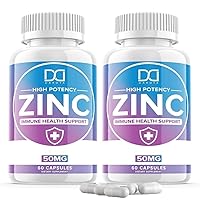 Zinc Supplements 50mg Picolinate for Kids Adults Chelated Zink Vitaminas Organic Vitamin Capsules Lozenge Chewable Tablets for Men Women for Immune Support