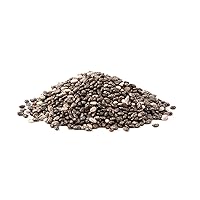 Organic Chia Seeds (1 lb) - USDA Organic - Certified Non-GMO - Natural Black, Plant-Based Omegas 3 and Vegan Protein, Keto Diet Friendly, Good Source of Fiber, 1 lb (454 g)