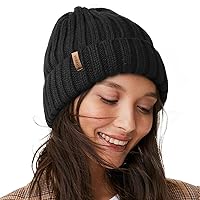 FURTALK Winter Hats for Women Fleece Lined Beanie Knit Chunky Womens Snow Cap