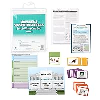 Really Good Stuff Main Idea & Supporting Details - Sort & Write Card Set - Level 1 - Grades 3+