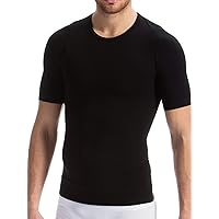 Farmacell 419 Men's Short Sleeve Tummy Control Body Shaping T-Shirt, 100% Made in Italy