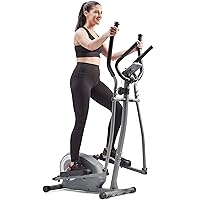Sunny Health & Fitness Legacy Stepping Elliptical Machine, Total Body Cross Trainer, Low Impact Exercise Equipment with Optional SunnyFit App Enhanced Connectivity