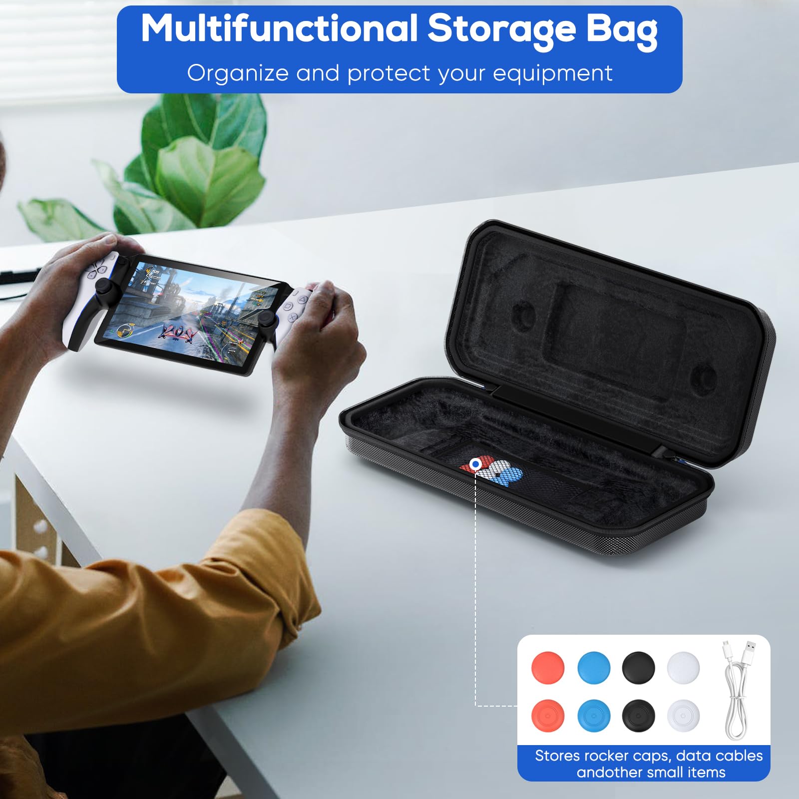 Klipdasse Protective Case and Carrying Case for Playstation Portal Accessories