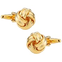 Mens Fashion Unique Classic Woven Gold Knot Cufflinks with Presentation Jewelry Box Suitable for Ideaing Special Occasions Business Shirt Studs Classic Design Cufflinks
