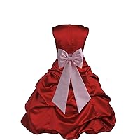 ekidsbridal Wedding Pageant Apple Red Flower Girl Dress Christmas Special Occasions 808t 14