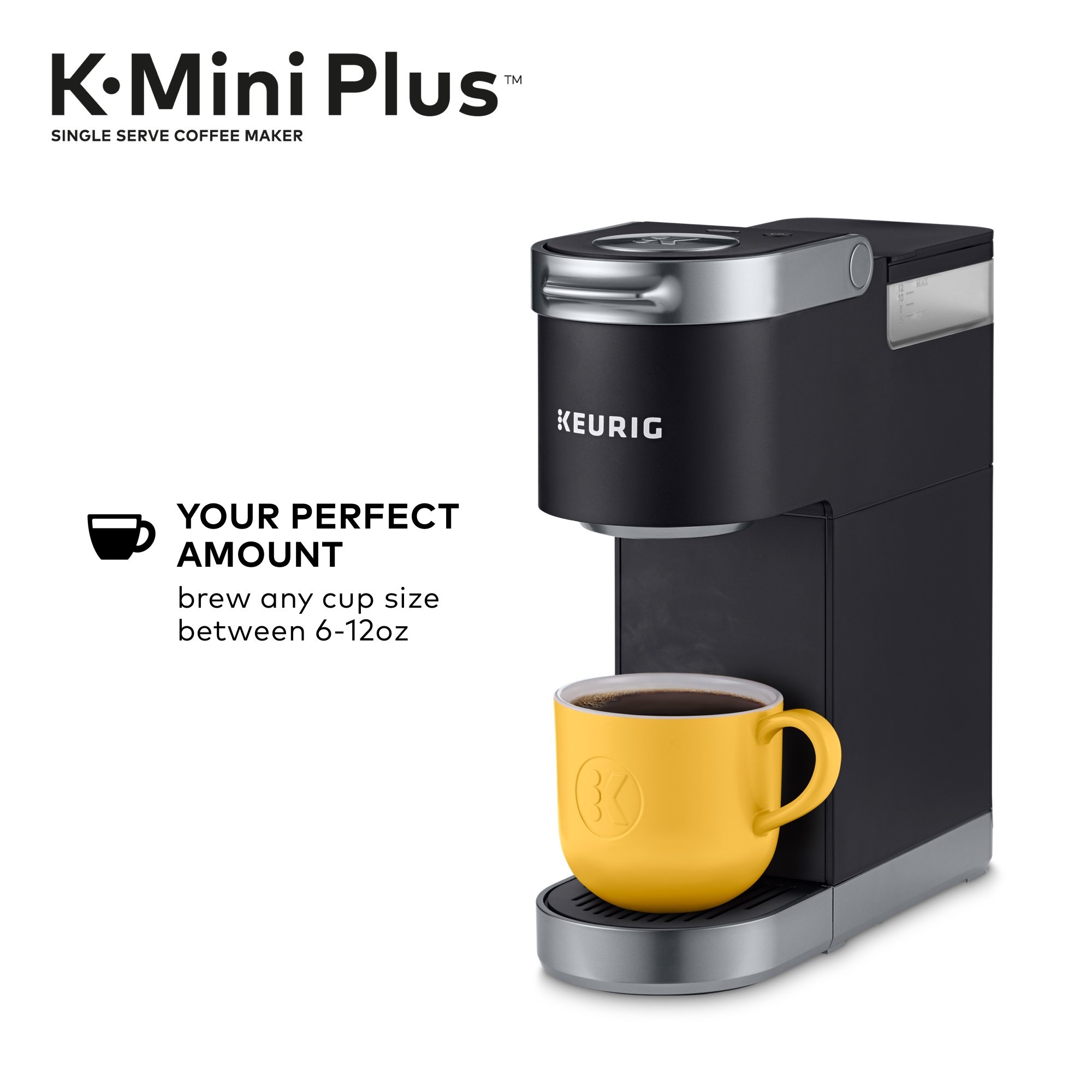 Keurig K-Mini Plus Single Serve K-Cup Pod Coffee Maker, Black