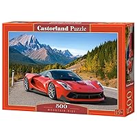 CASTORLAND 500 Piece Jigsaw Puzzles, Mountain Ride, Fast & Furious, Fast Cars, Landscape Puzzle, Adult Puzzle, Castorland B-52967