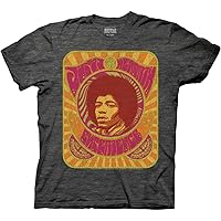 Ripple Junction Jimi Hendrix Psychedelic Poster Musician Adult T-Shirt Officially Licensed
