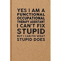 Functional Occupational Therapy Assistant Gifts: 6x9 inches 108 Lined pages Funny Notebook | Ruled Unique Diary | Sarcastic Humor Journal for Men & ... Santa Gag for Christmas | Appreciation Gift