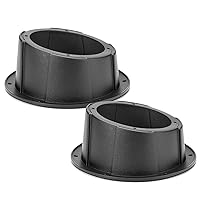 KEMIMOTO Pairs of 6.5 Inch Speaker Pods, Universal Angled Boxes Enclosures for 6.5