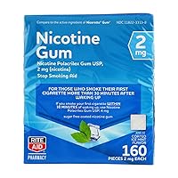 Rite Aid Nicotine Gum, Ice Mint Flavor, 2mg - 160 ct
