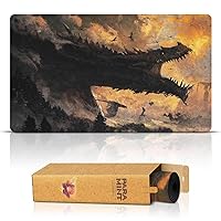 Ancalagon The Black (Stitched) - MTG Playmat by Anato Finnstark, LOTR Lord of The Rings - Compatible with Magic The Gathering Playmat - Play MTG, YuGiOh, TCG - Original Play Mat Art Designs